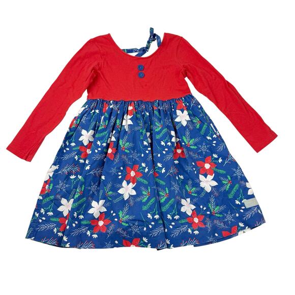 Eleanor Rose Poinsettia Holiday Dress - Picture 1 of 5